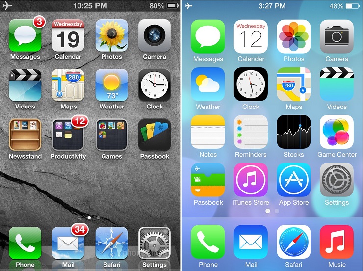 iOS-6-vs-iOS-7-design-differences-flat-design